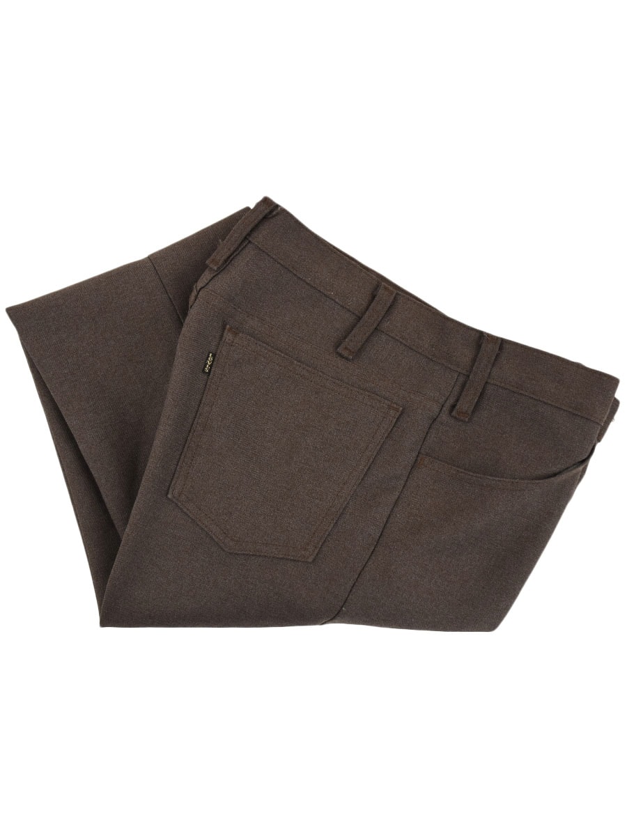90's Levi's 517 ブーツカット ポリパンツ ブラウン 実寸(30.5x29位) USA製