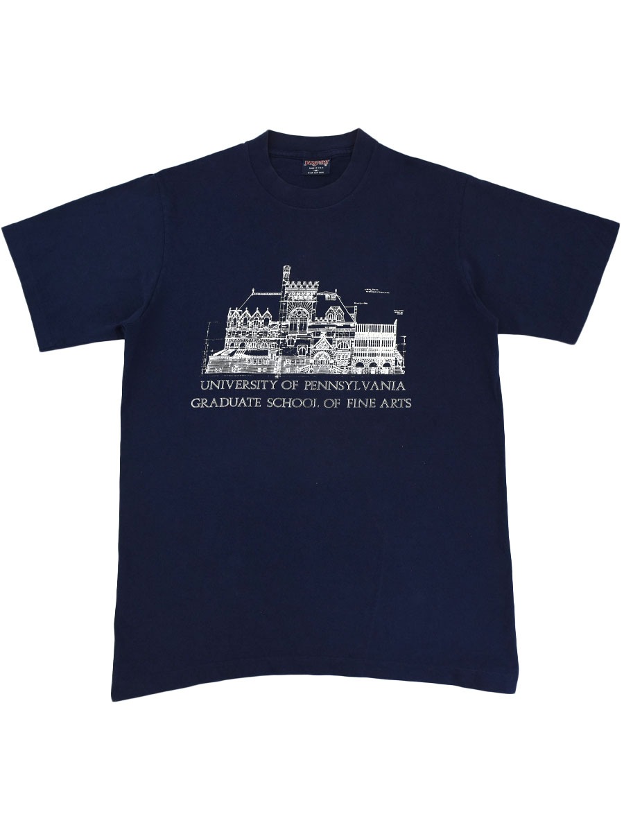 90's JANSPORT ''UNIVERSITY OF PENNSYLVANIA GRADUATE SCHOOL OF FINE ARTS'' プリントTシャツ 表記(M) USA製