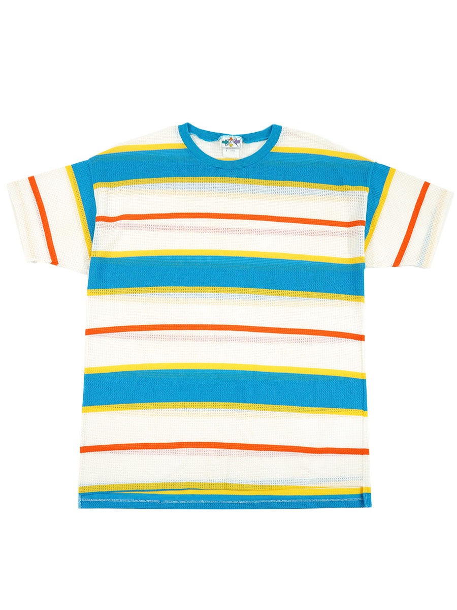 80's NEW CONNECTIONS 好配色 ボーダーTシャツ 表記(L) USA製 | すべて