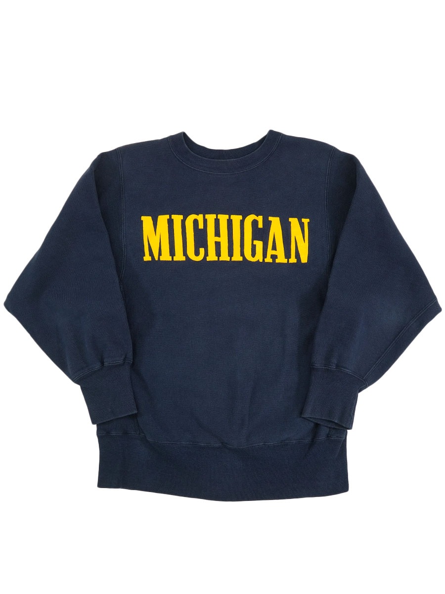 80's プリントタグ チャンピオンRW  ''MICHIGAN'' 表記(M) USA製