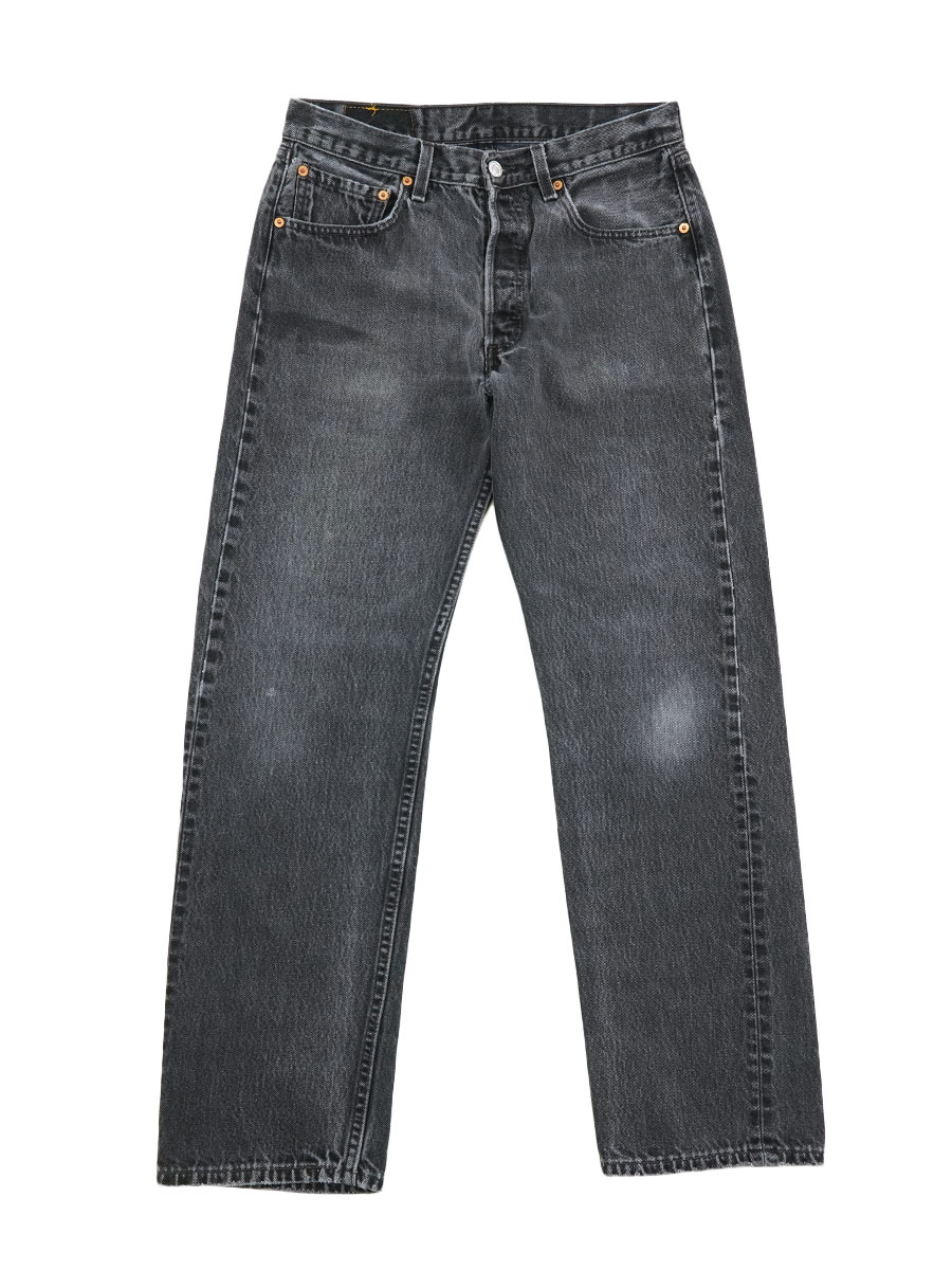 90'S Levi's 501-5915 Straight Denim Pants, Made in USA, Men's, Size W33, Vintage cotton blue type Vintage Second Hand