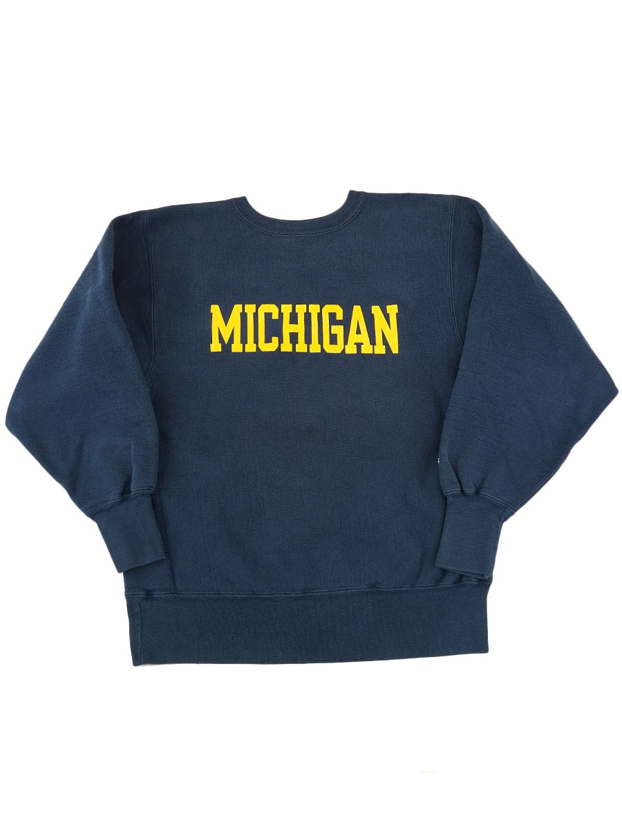 90's 刺繍タグ チャンピオンRW ''MICHIGAN'' 表記(L) USA製