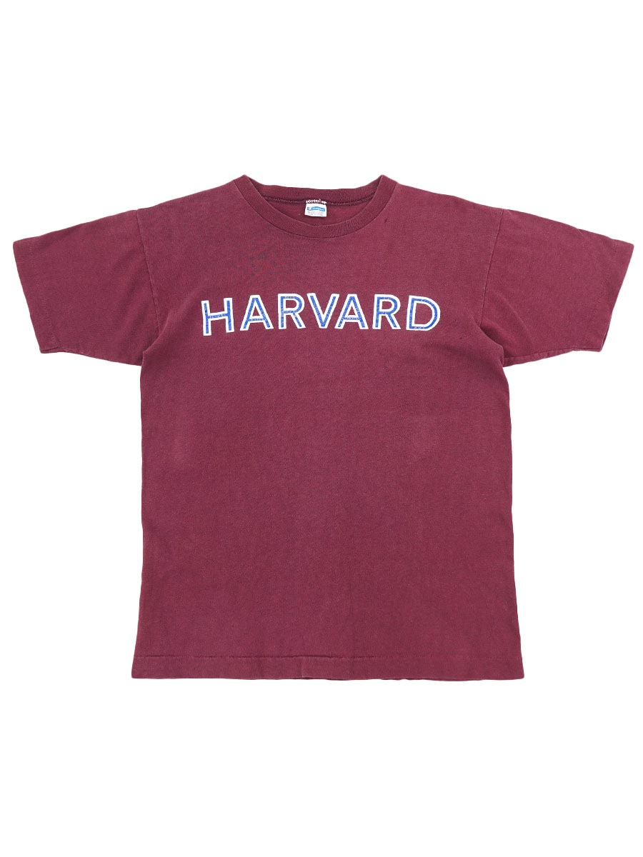 70's バータグ チャンピオン ''HARVARD'' 100%コットンTシャツ 表記(M)
