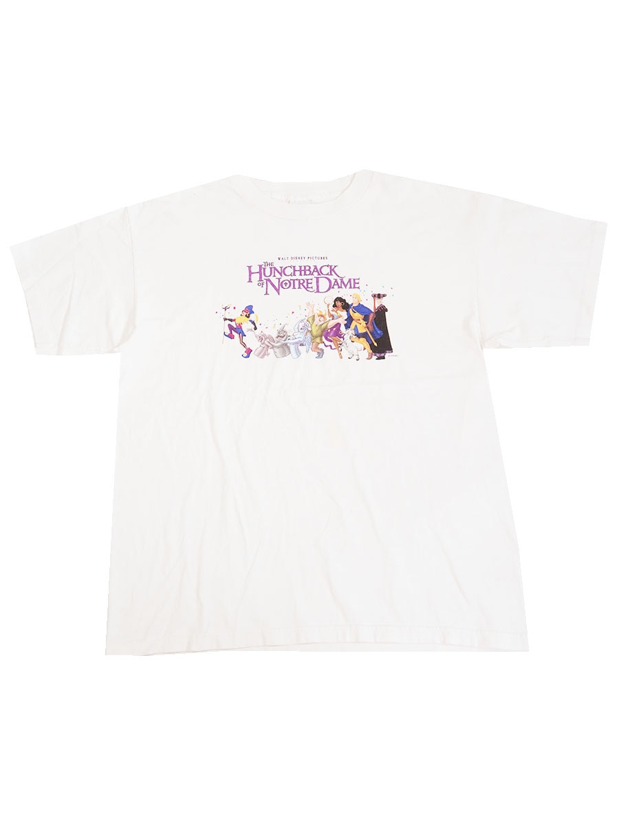90's Murina ''THE HUNCHBACK OF NOTRE DAME'' 両面プリント Tシャツ ホワイト 表記(XL) USA製