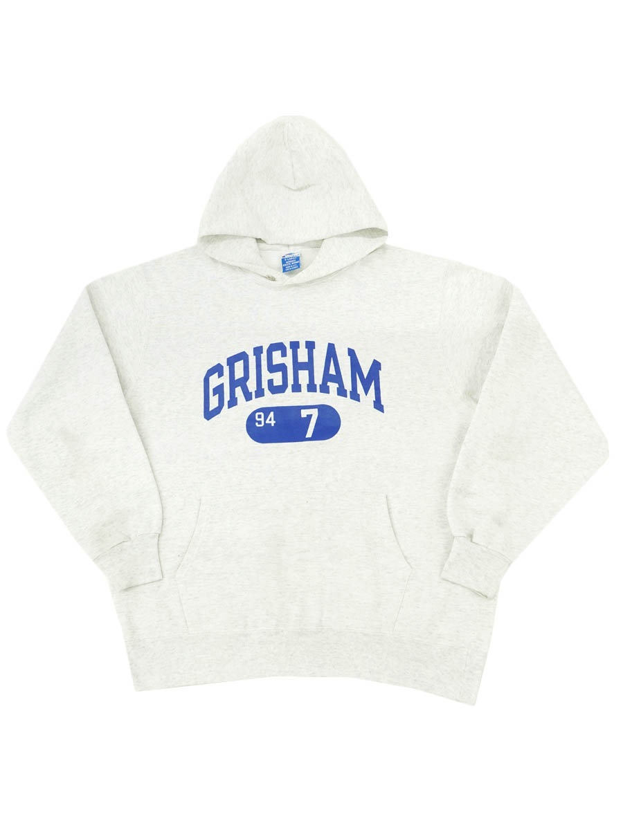 90's 青刺繍タグ チャンピオン ''GRISHAM'' スウェットパーカ 表記(XL) USA製
