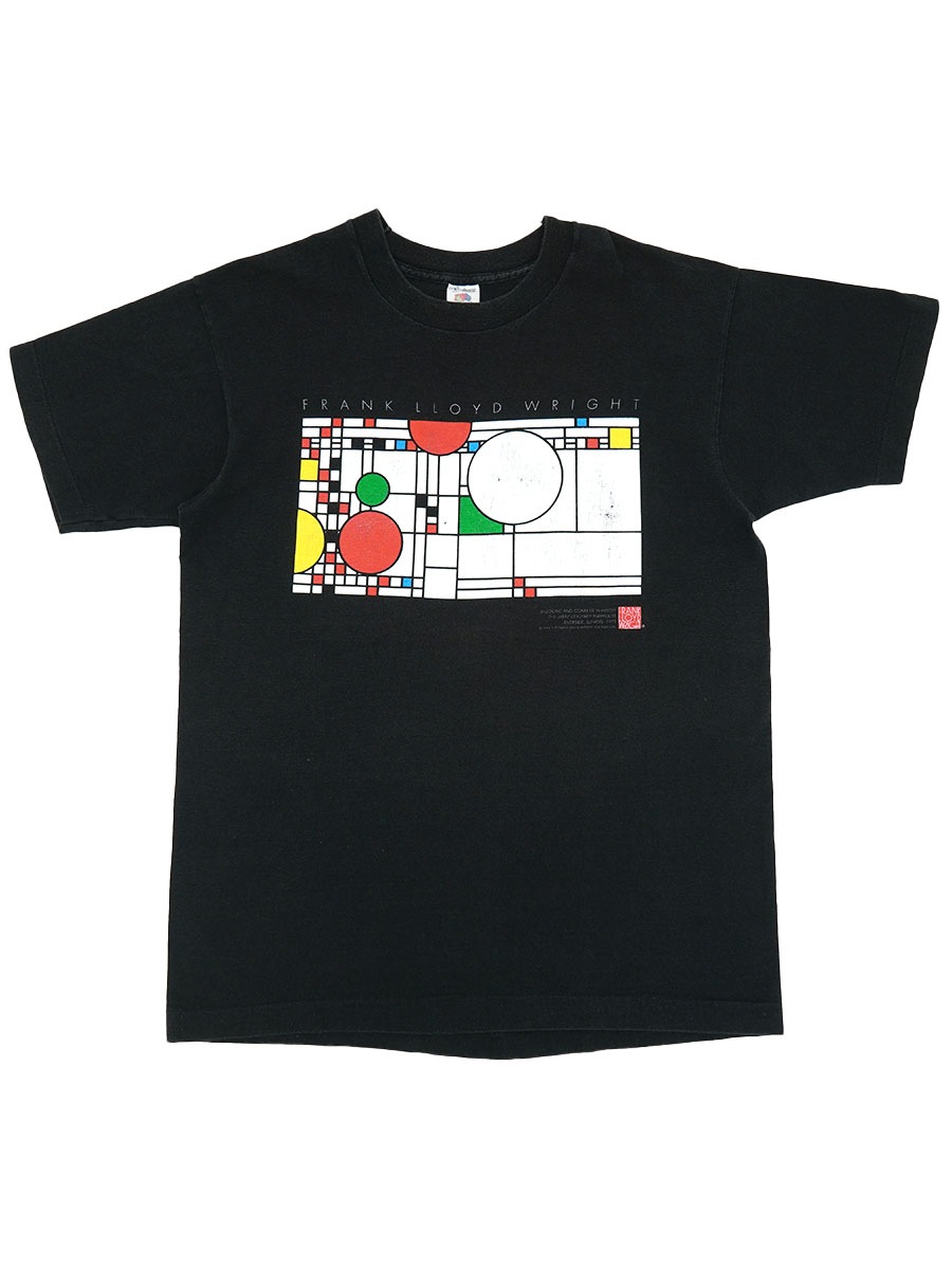 FRUIT OF THE LOOM / 90s/Y/Tシャツ/L/コットン/BLK/プリント/ 90's FRUIT OF THE LOOM ''FRANK LLOYD WRIGHT'' プリントTシャツ