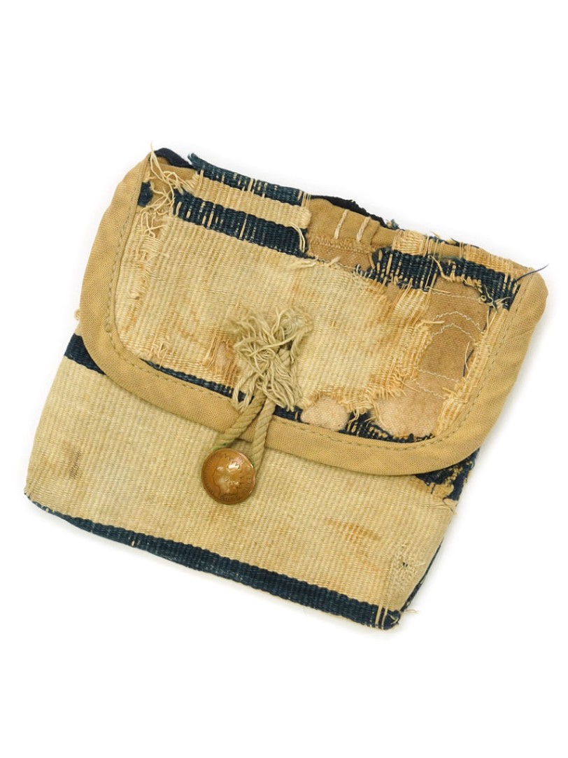 ビンテージ 刺し子 藍染 ショートウォレット 襤褸