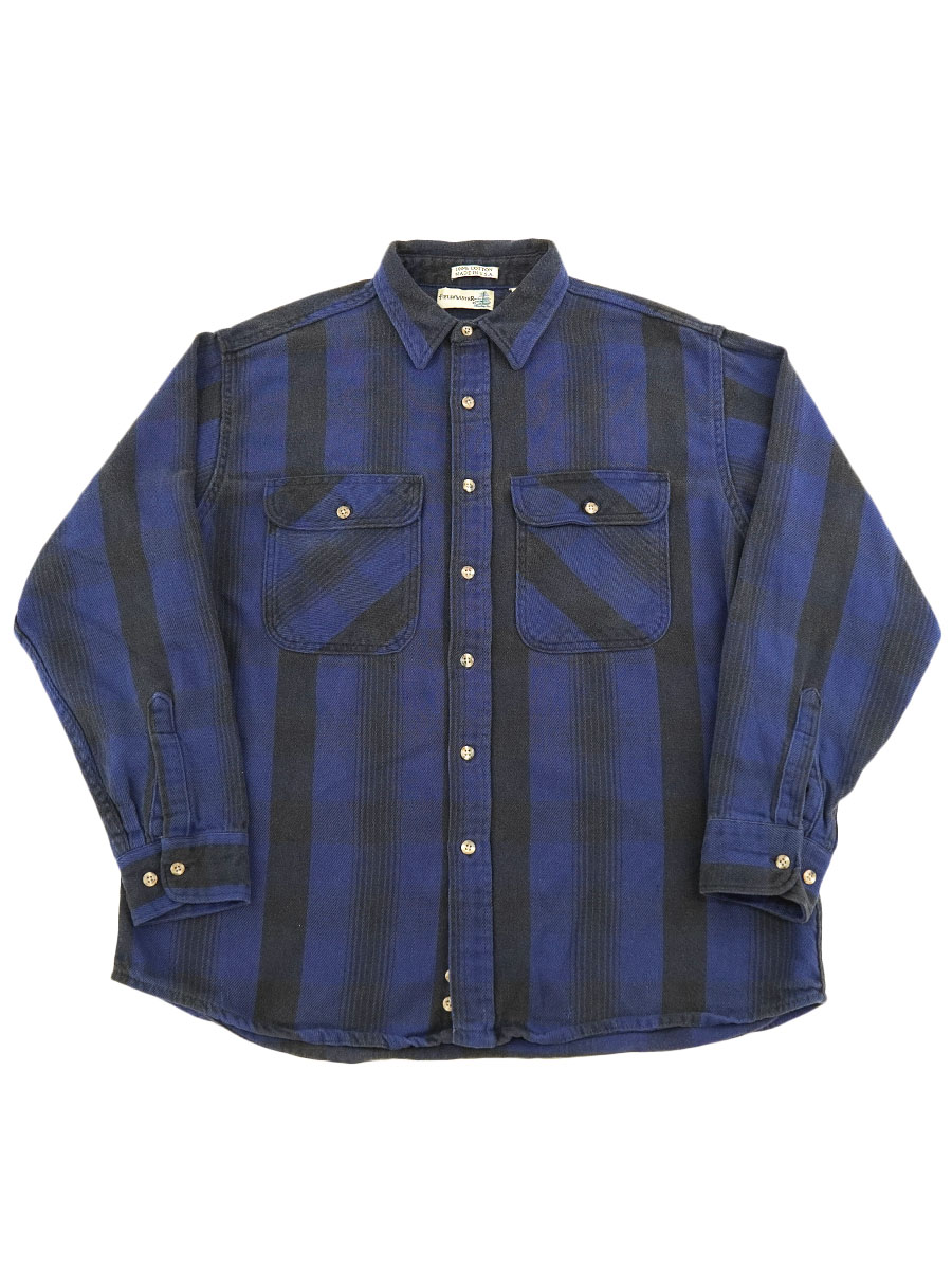 90's FIELDMASTER 好配色チェック フランネルシャツ 表記(XL) USA製