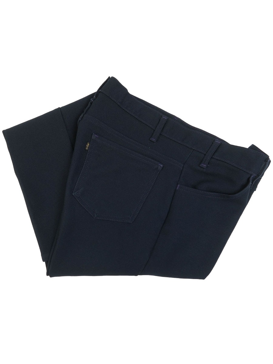 80's～ Levi's 517 ポリパンツ ダークネイビー 実寸(36x30位)