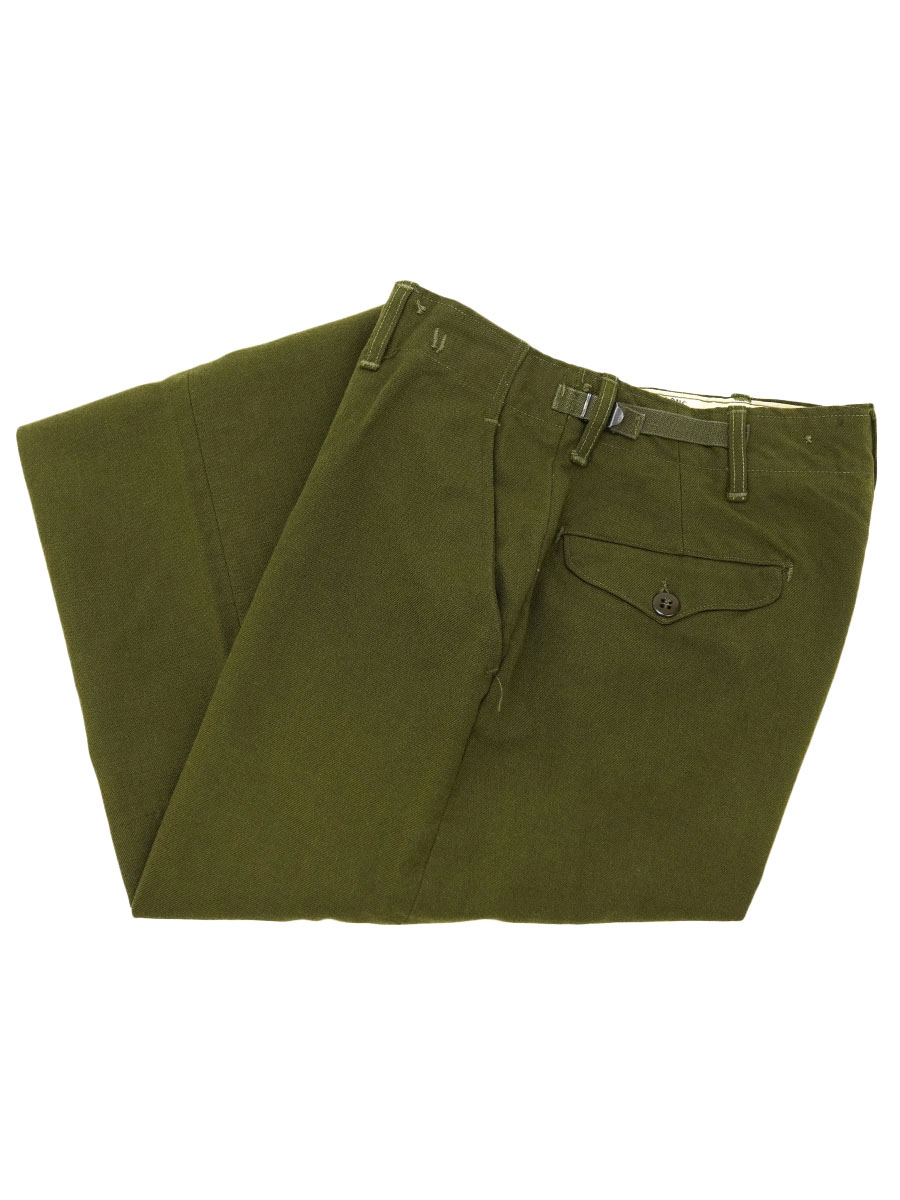 50's U.S.ARMY M-1951 ウール フィールドトラウザーズ オリーブドラブ 表記(SMALL-LONG)