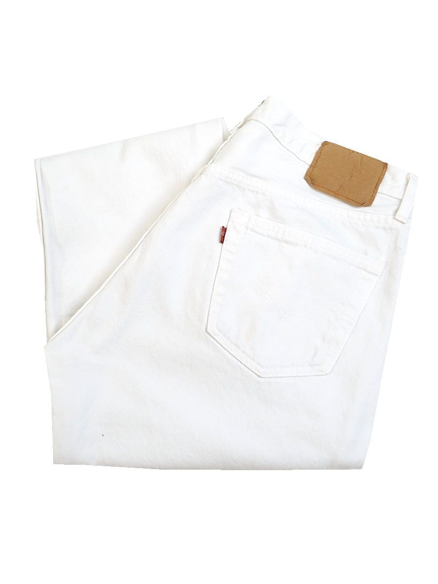 90's Levi's 501 ホワイト デニムパンツ 表記(36x30) USA製