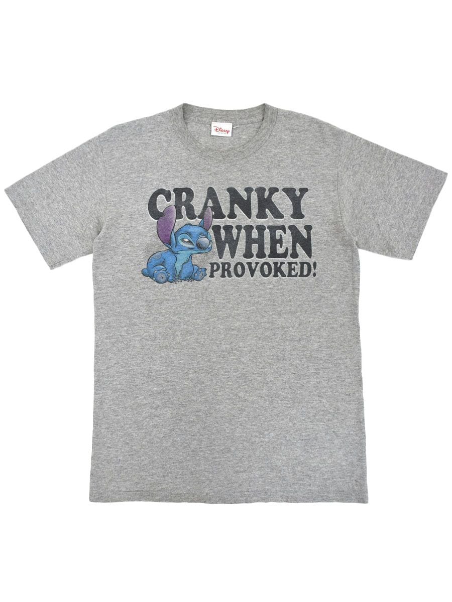 P0018【グレーMサイズ】ディズニー公式　スティッチ　Tシャツ M*様 ディズニー 公式 スティッチ Tシャツ アニメ映画 エルサル