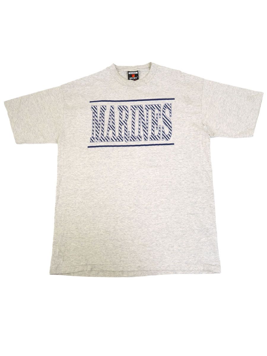 90's SIGNAL SPORT ''MARINES'' プリントTシャツ 表記(L) USA製