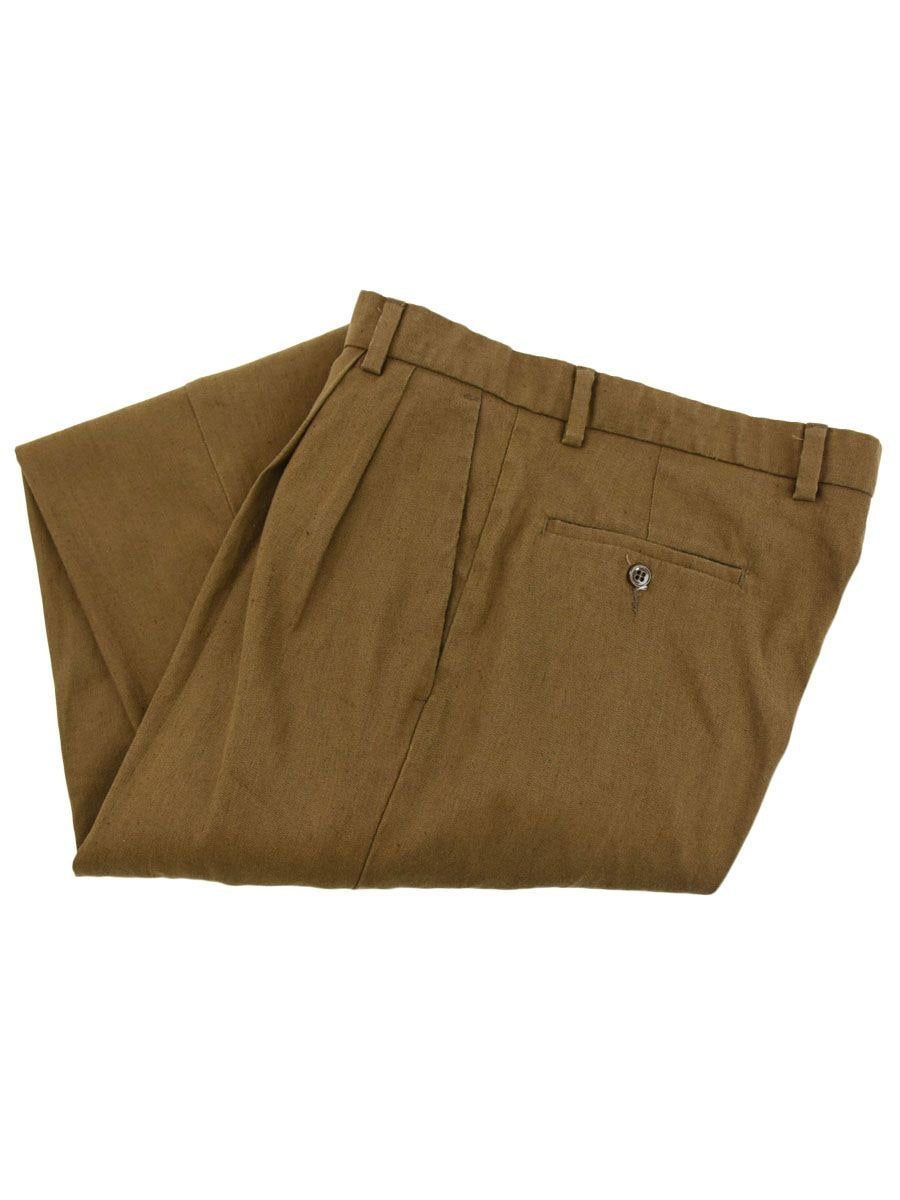 90's～ DOCKERS 2タック リネンパンツ ブラウン 表記(36x30
