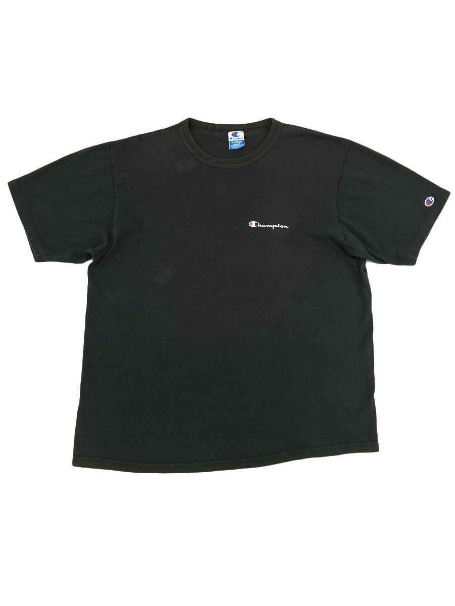 90's チャンピオン スクリプトロゴ Tシャツ 表記(XL) USA製 黒