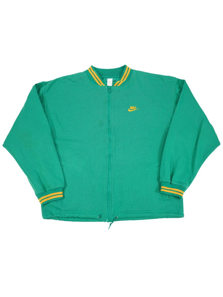 90's NIKE ''FORCE'' リブライン フルジップスウェット 実寸(L位)