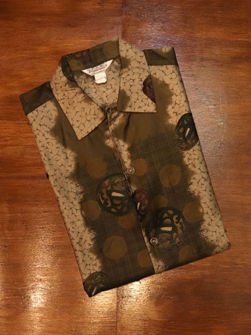 1960s DEAD STOCK HAWAIIAN  SHIRT , Size S