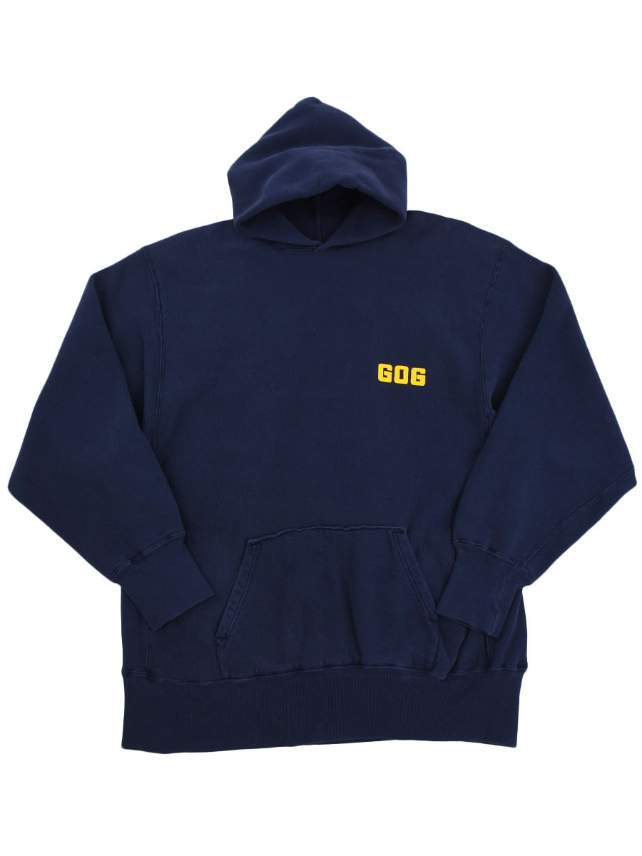70's 単色タグ チャンピオンRWパーカ ''GOG'' ネイビー 表記(XL)