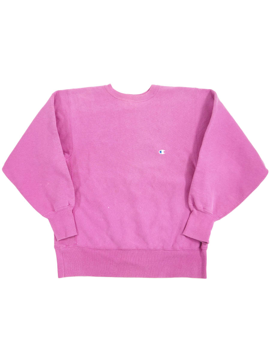 90's 刺繍タグ チャンピオンRW 無地 ピンク 表記(L) USA製
