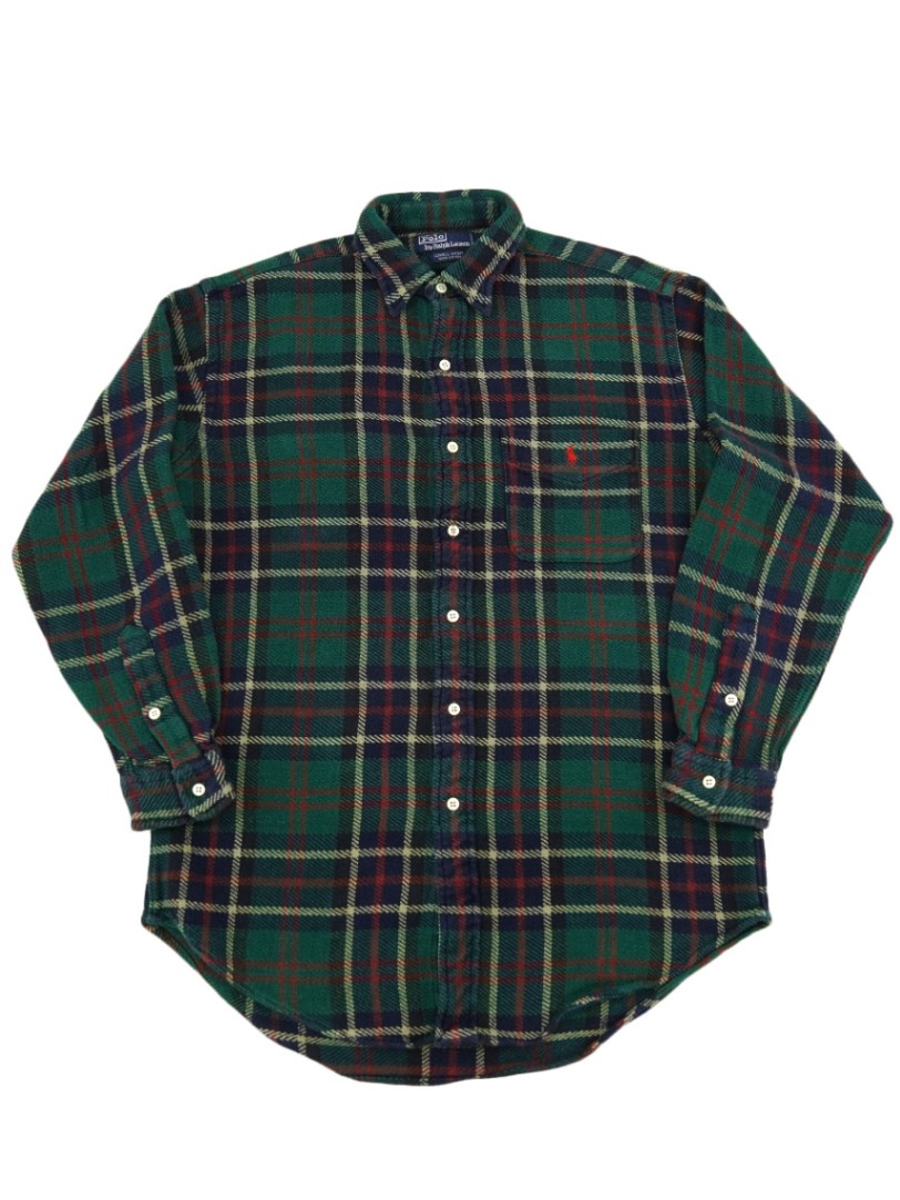 ラルフローレン LOWELL SPORT ヘヴィフランネルシャツ 表記(S