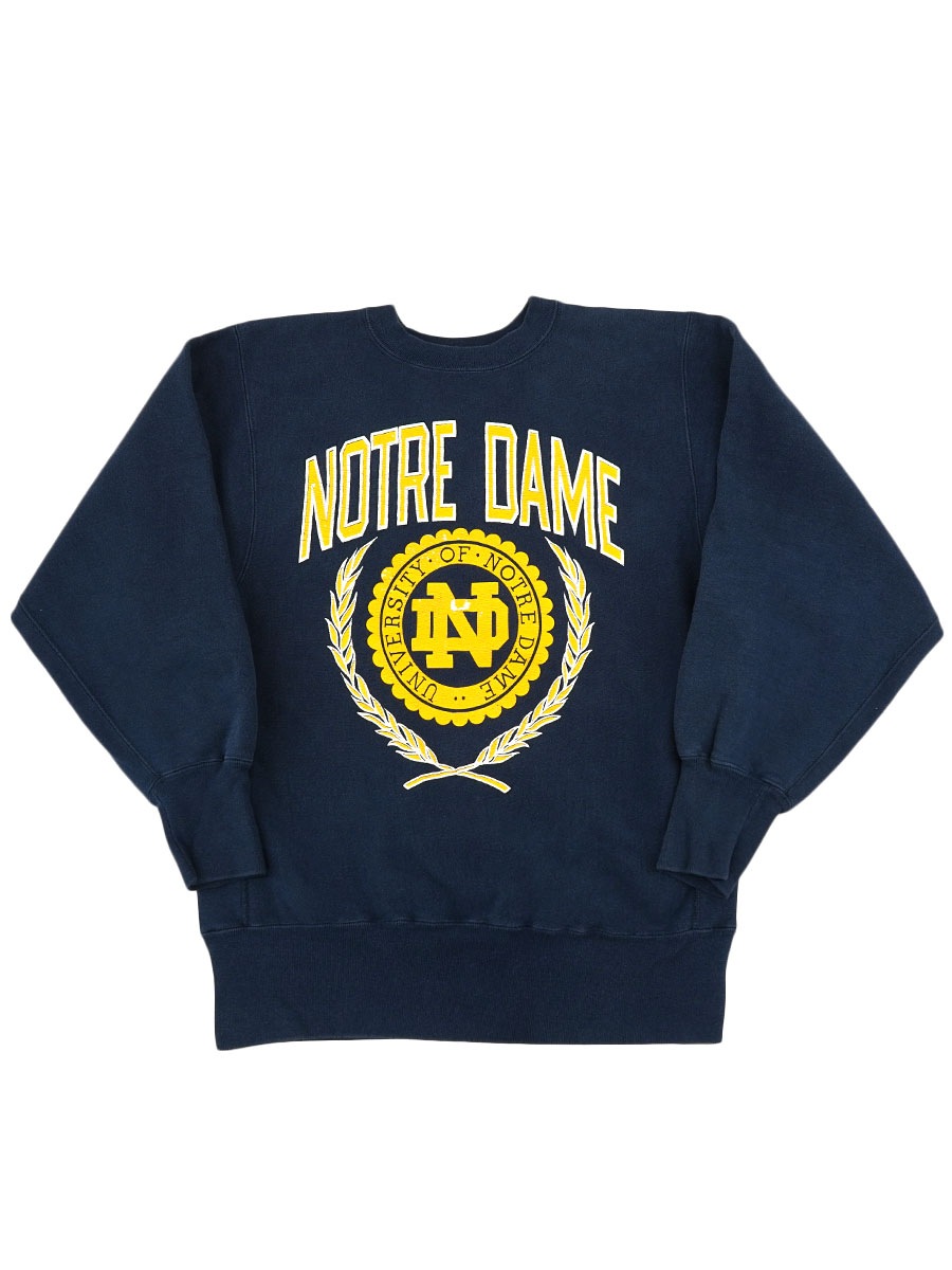 90's 刺繍タグ チャンピオンRW ''NOTRE DAME'' 表記(L) USA製