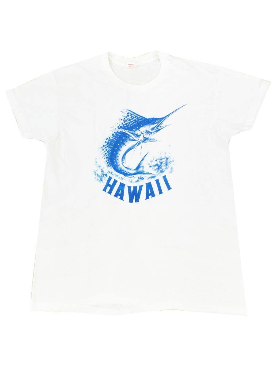70's Hanes カジキ ''HAWAII'' 100%コットンTシャツ 表記(XL