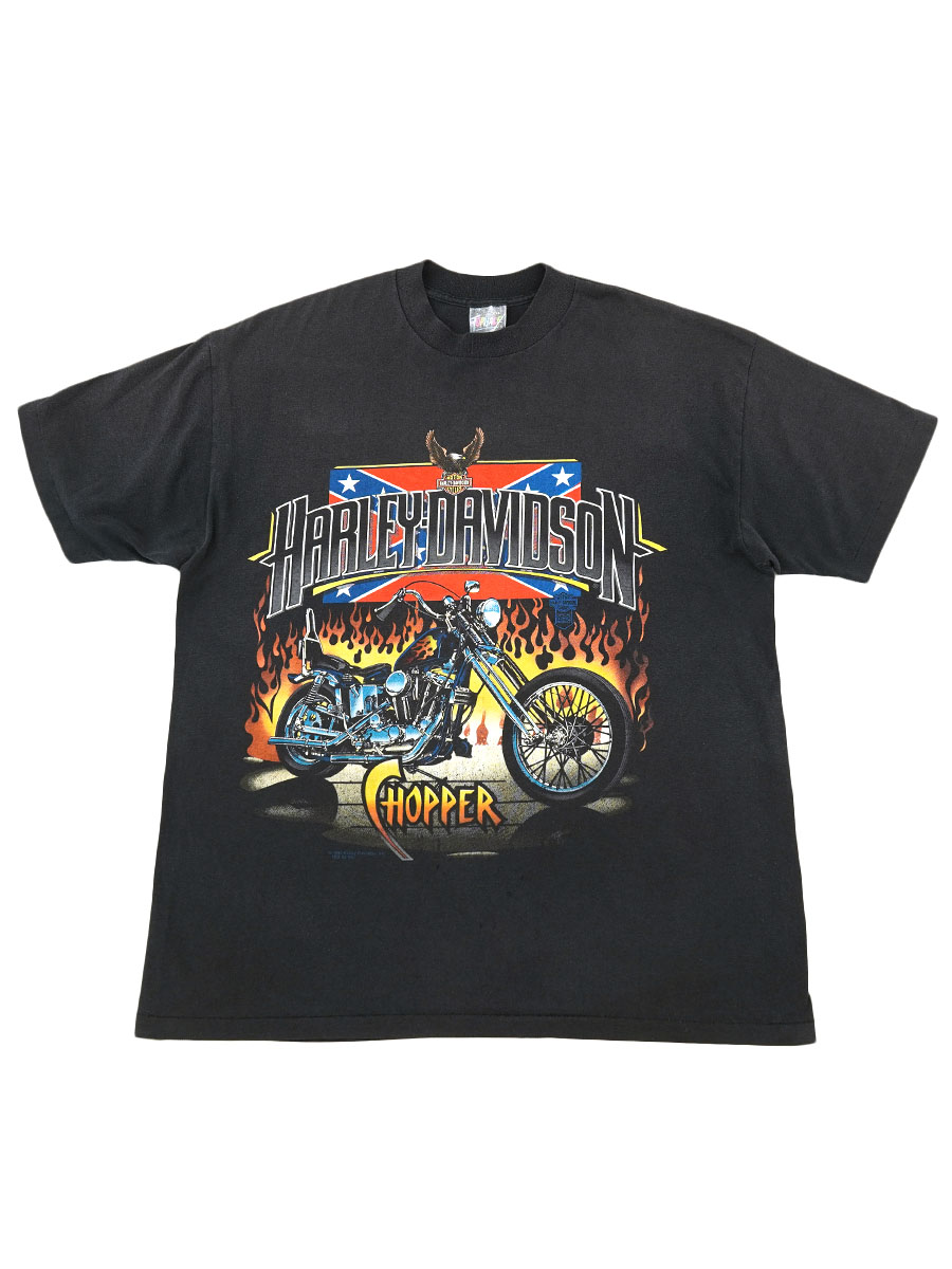 90's TOPHALE ハーレーダヴィッドソン ''CHOPPER'' Tシャツ 表記(XXL