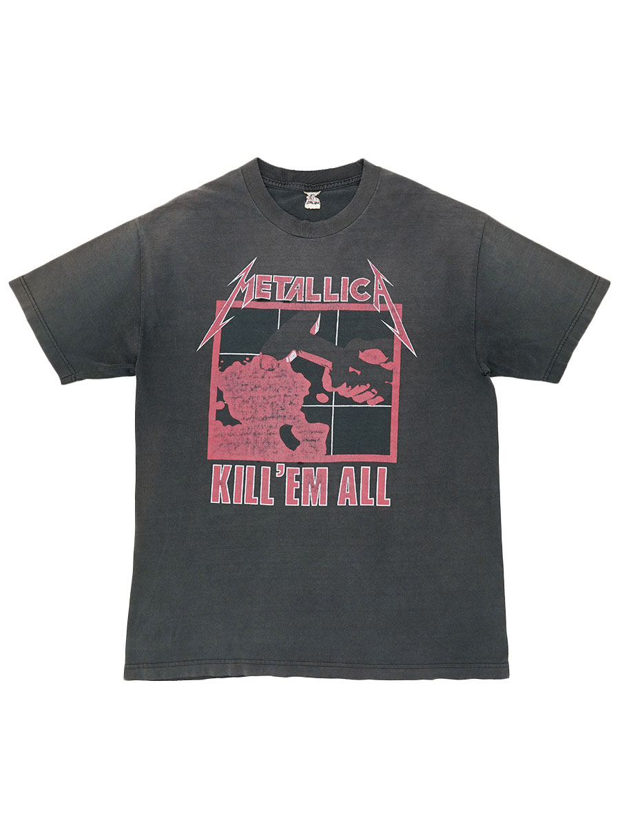 00's AAA METALICA ''KILL'EM ALL/ RIDE THE LIGHTNING'' 両面プリント Tシャツ 墨黒 実寸(XL位)