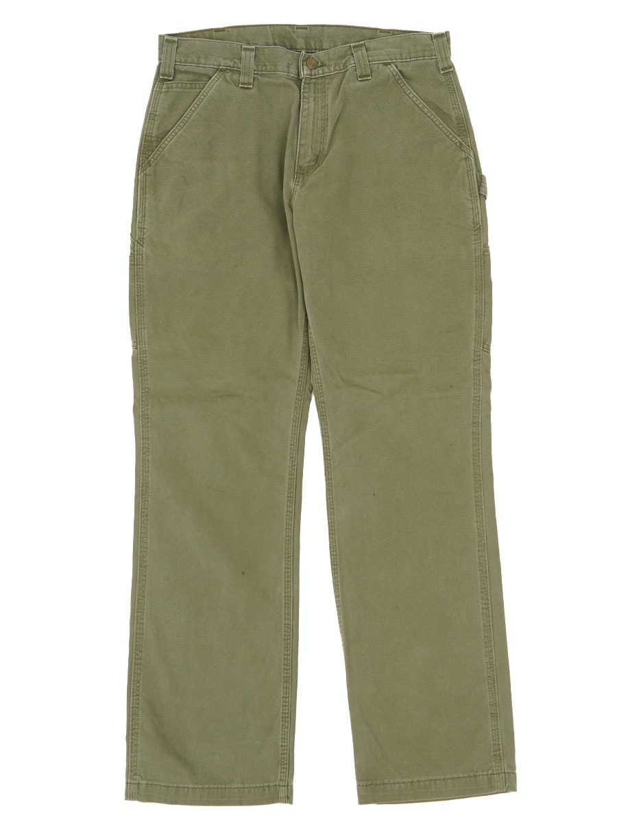 カーハート ピーチスキンツイル ペインターパンツ アーミーグリーン