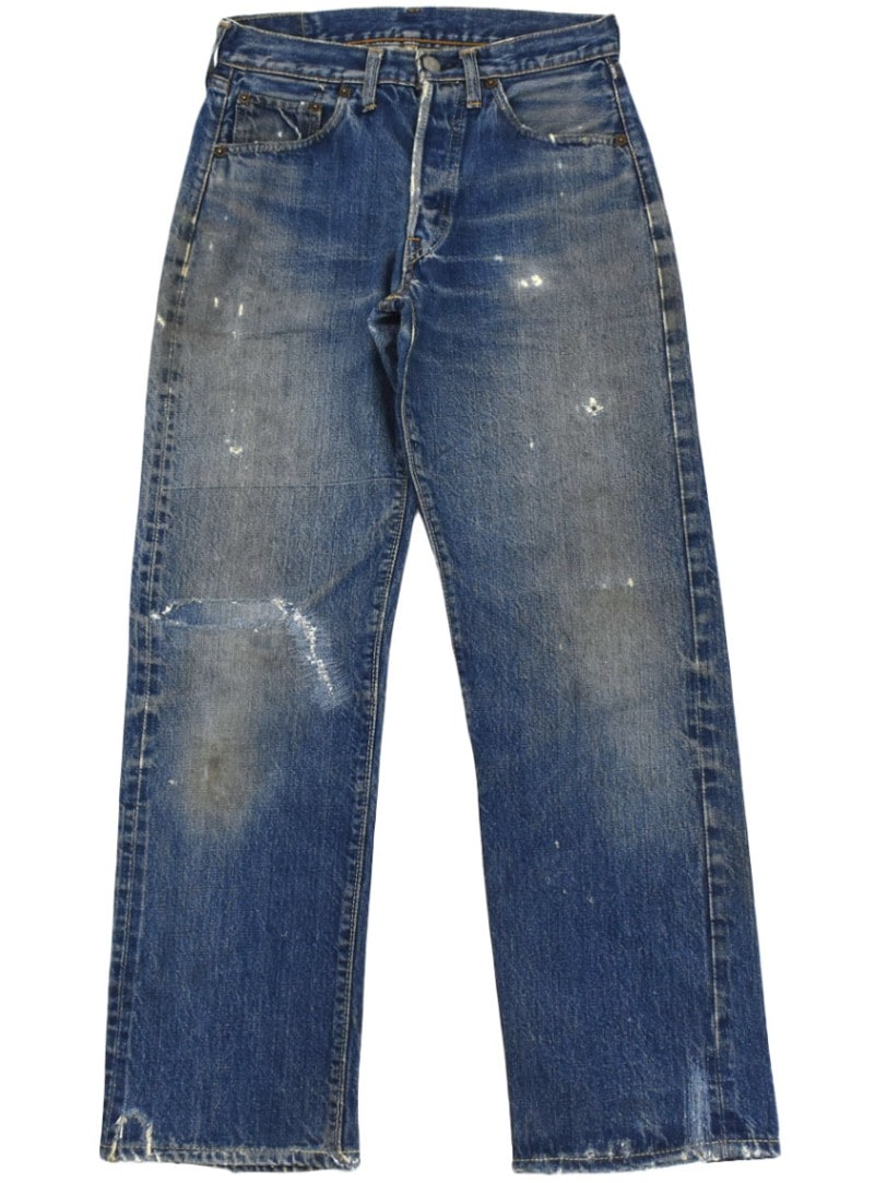60's Levi's 501 BIG-E ウエストシングル デニムパンツ 味ありリペア