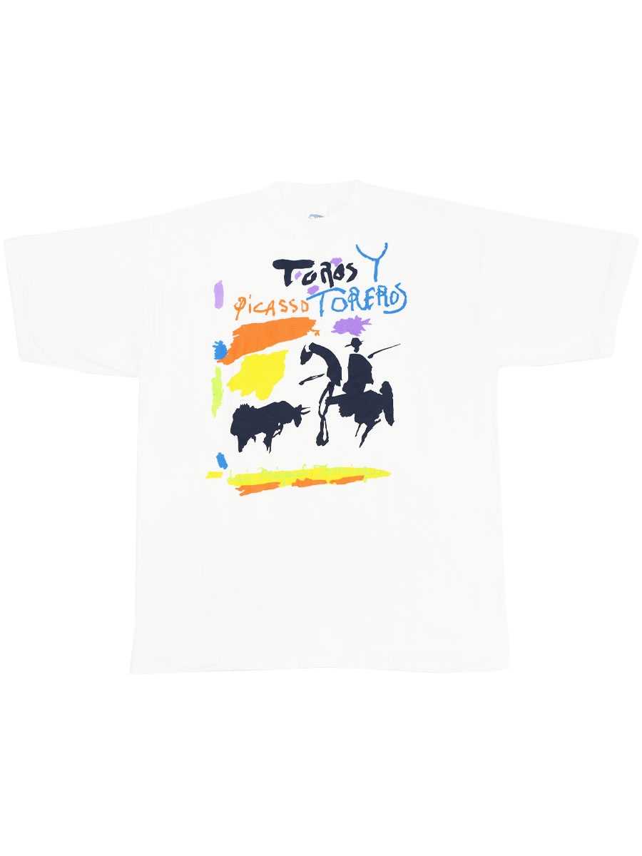 90's USA T'S パブロ・ピカソ ''Toros y toreros'' プリントTシャツ