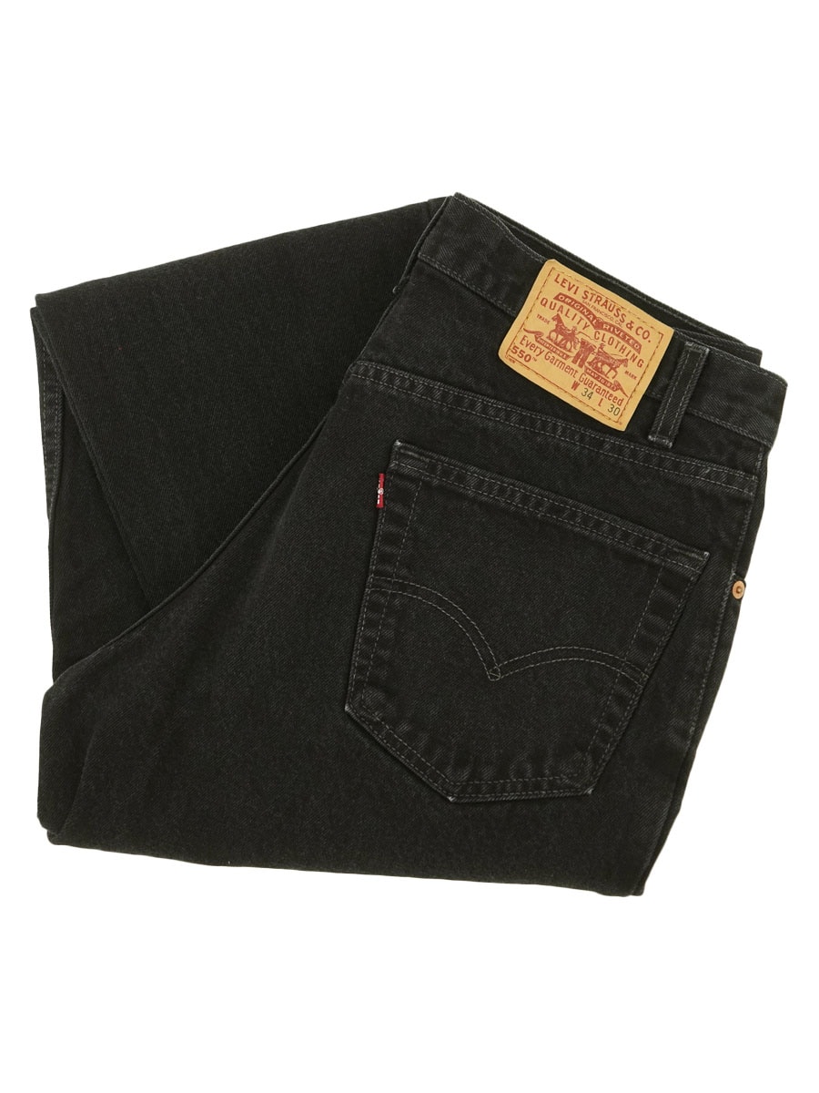 90'S Levi's 550-4891 Tapered Denim Pants Made in USA Men's W35 Vintage cotton blue type Vintage Second Hand