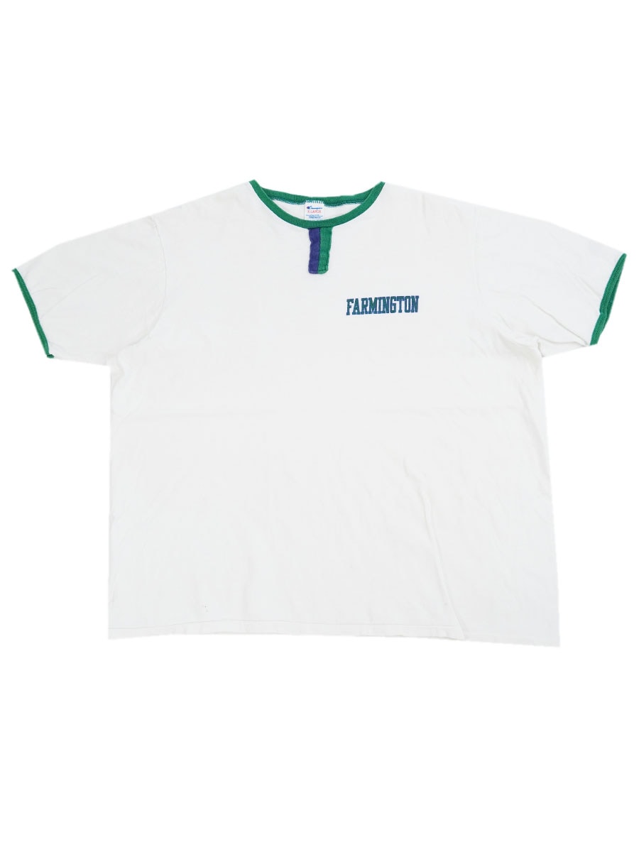 80's トリコタグ チャンピオン ''FARMINGTON'' 染み込み チョコチン