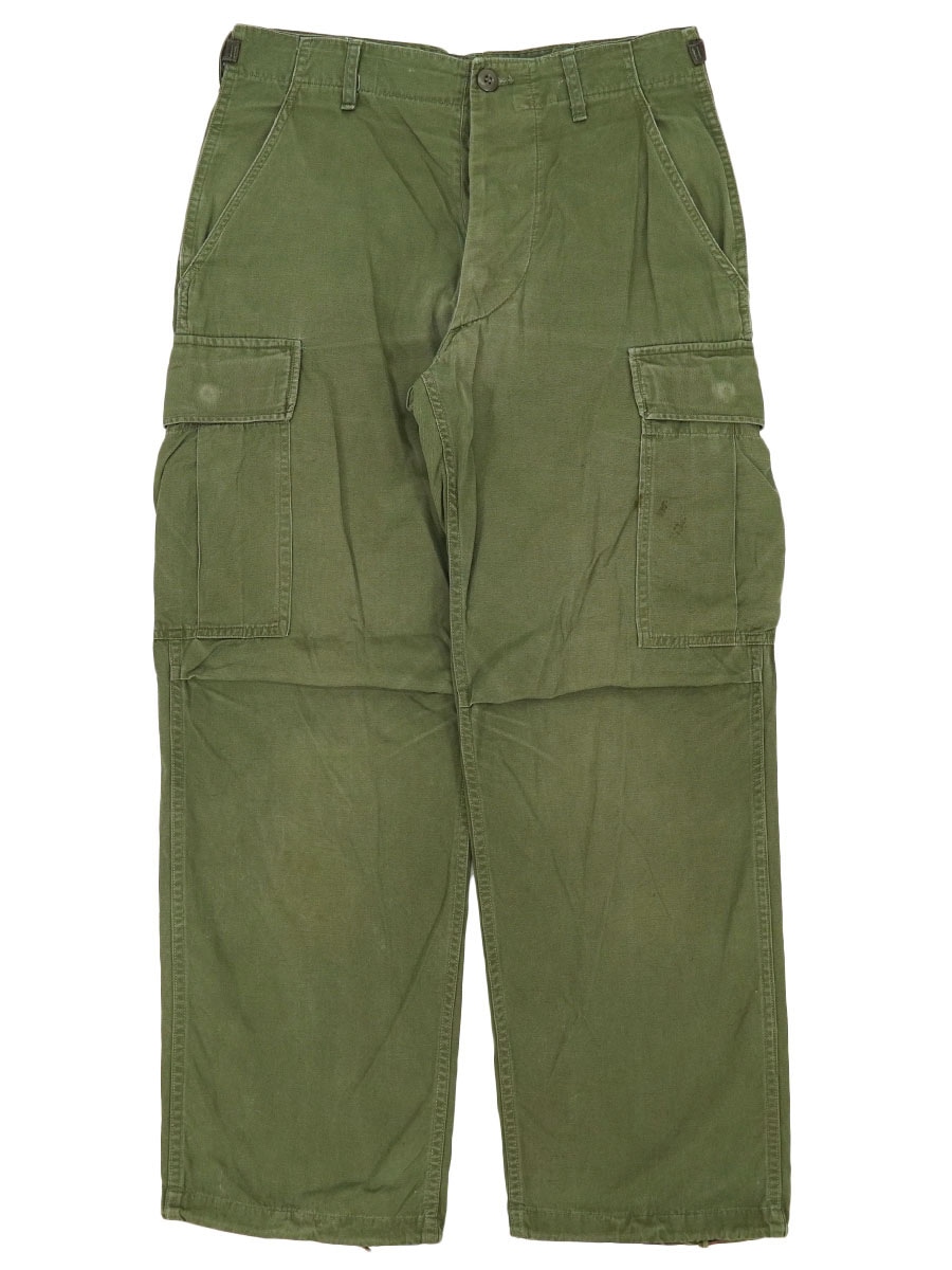 60s US ARMY 3rd ジャングルファティーグパンツ M/R ノンリップ 60s US ARMY 3rd ジャングルファティーグパンツ M/R ノンリップ