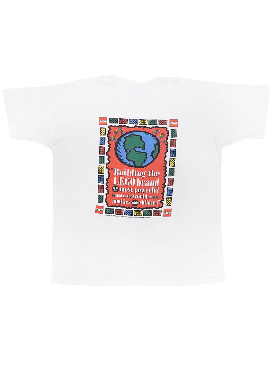 00's FRUIT OF THE LOOM ''LEGO'' 両面プリント Tシャツ ホワイト 表記(XXL)