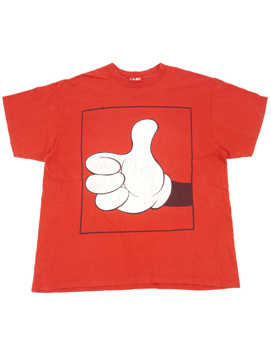 90's Disney DESIGNS ''ミッキーマウス'' 両面プリントTシャツ
