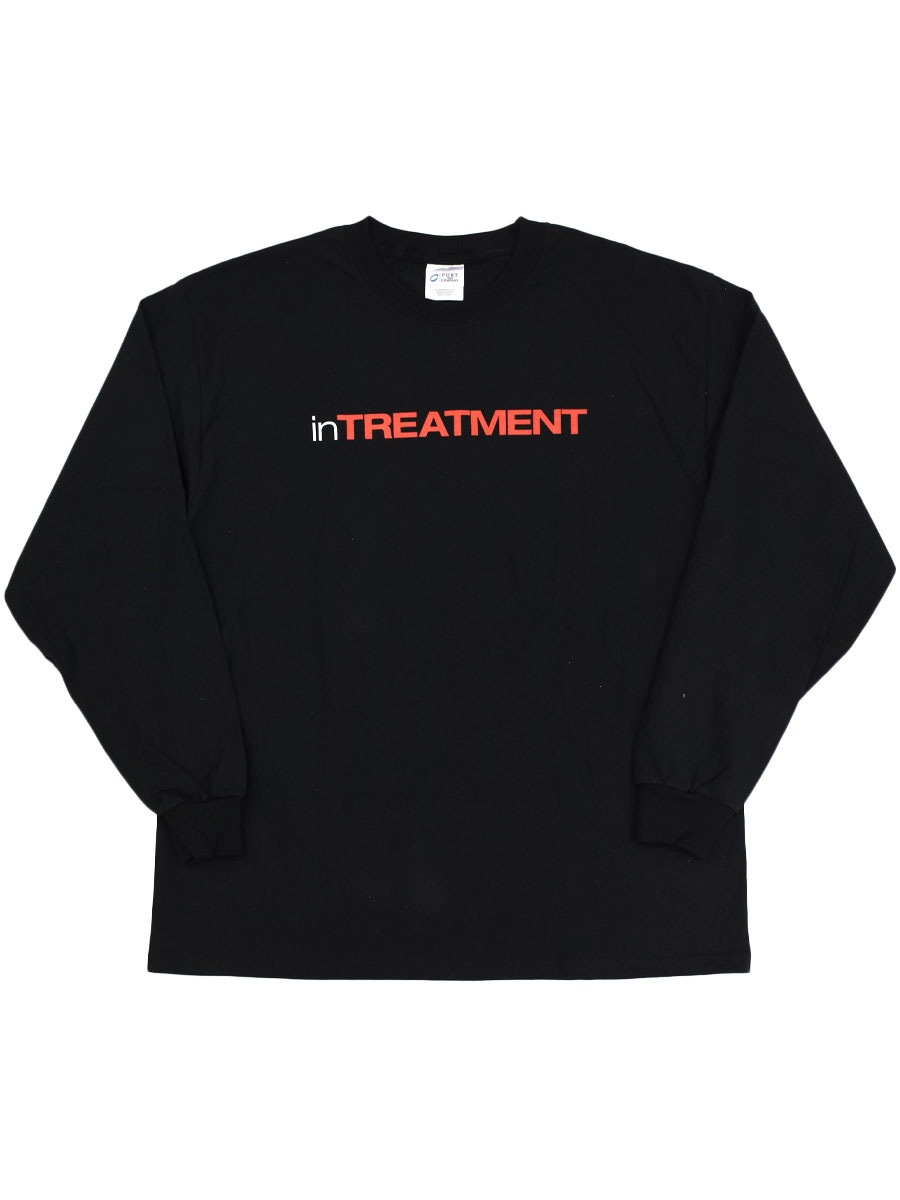 00's～ PORT and COMPANY ''inTREATMENT'' 両面プリント ロングスリーブTシャツ ブラック 表記(L) DEAD