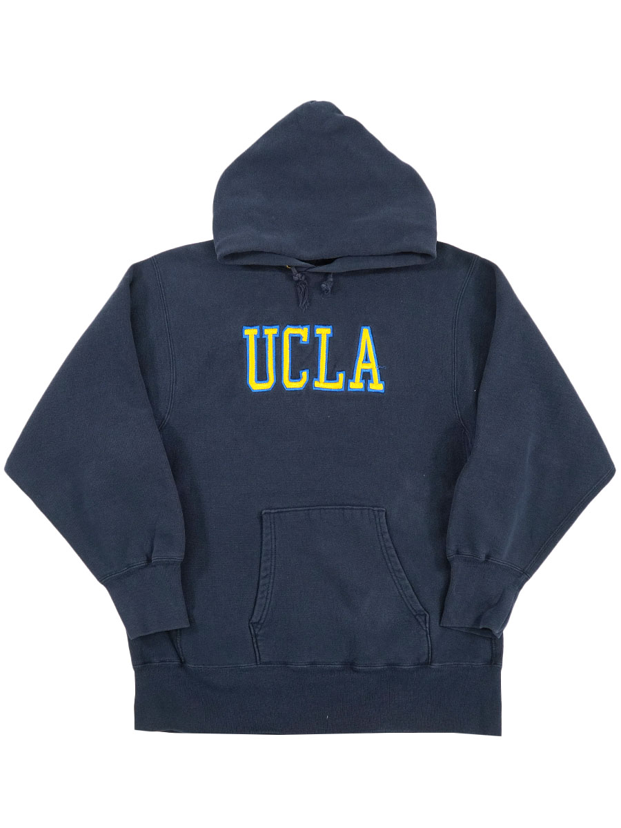 90's 刺繍タグ チャンピオンRWパーカ ''UCLA'' 刺繍ロゴ 表記(XL) USA製