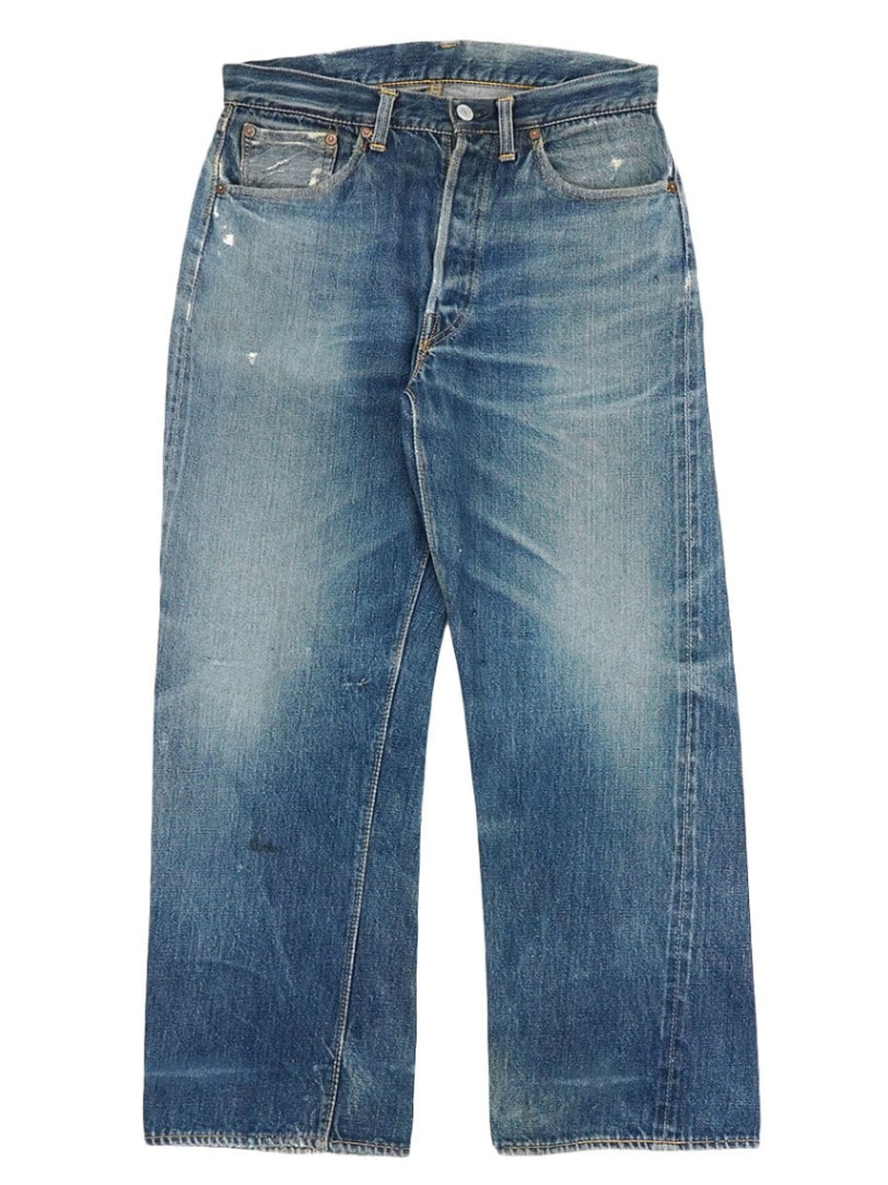 LEVI'S501XX オリジナル　ヴィンテージ　デニムパンツ　50S 古着 50s Levi's 501XX 紙パッチ ギャラ入り オフセット