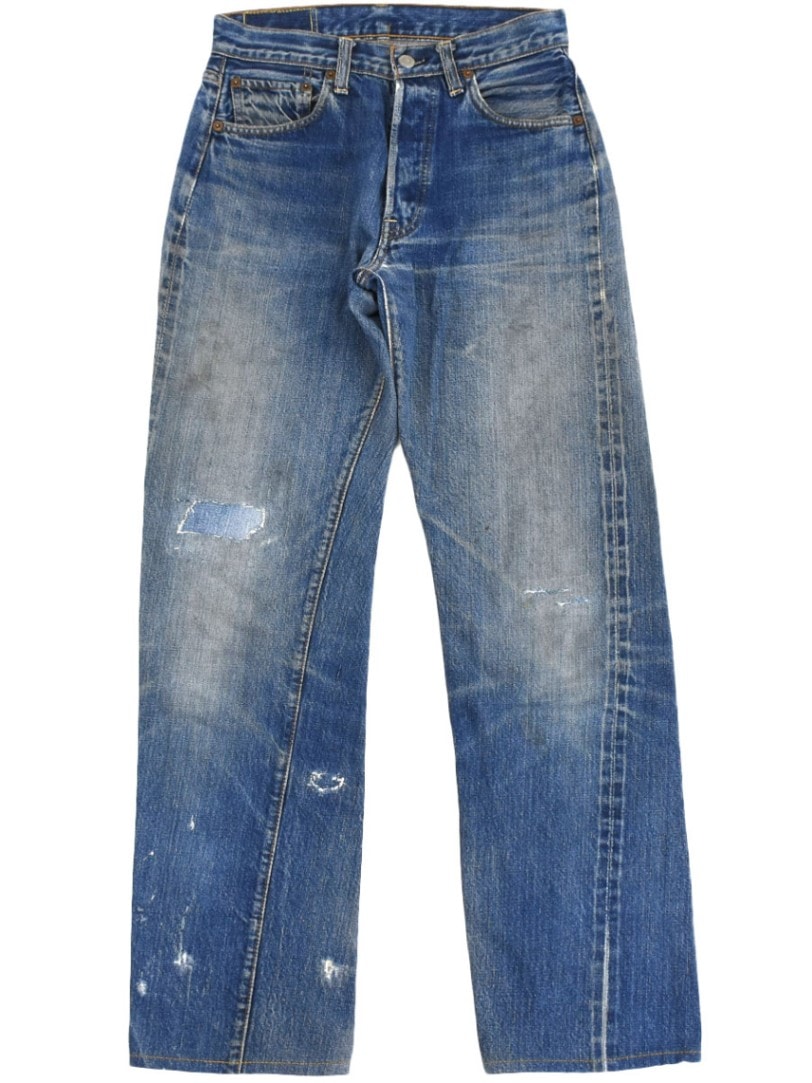 60's Levi's 501 BIG-E デニムパンツ 味ありリペア 良雰囲気 実寸(27.5x29.5位)