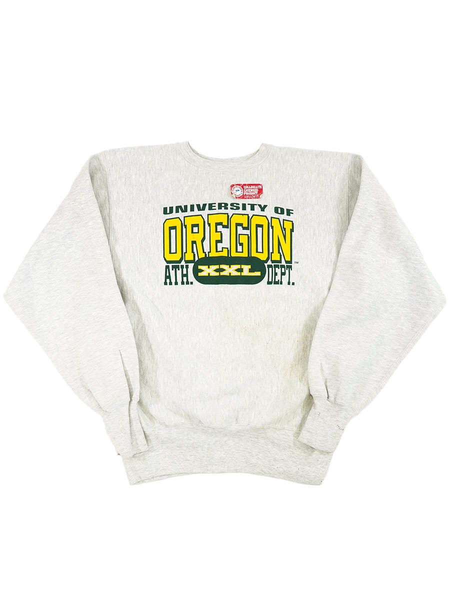90's 刺繍タグ チャンピオンRW ''OREGON'' USA製 表記(XL) DEAD