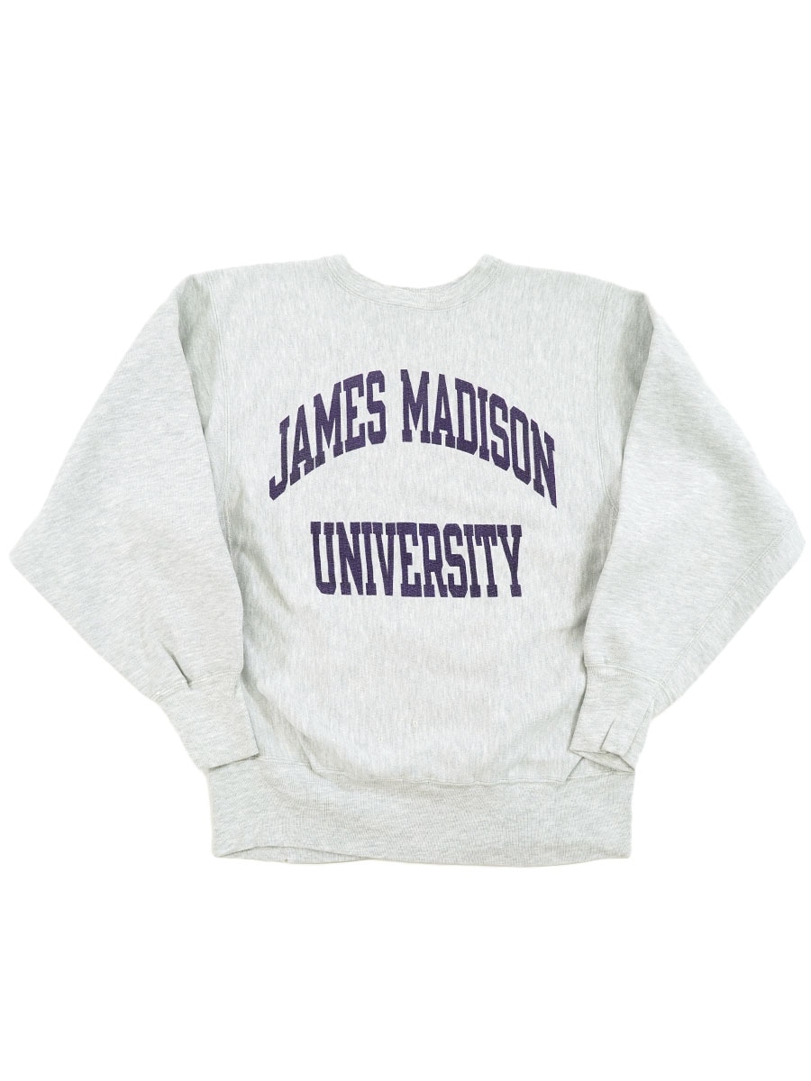 90's 刺繍タグ チャンピオンRW ''JAMES MADISON UNIVERSITY'' 紫染み込み 表記(L) USA製