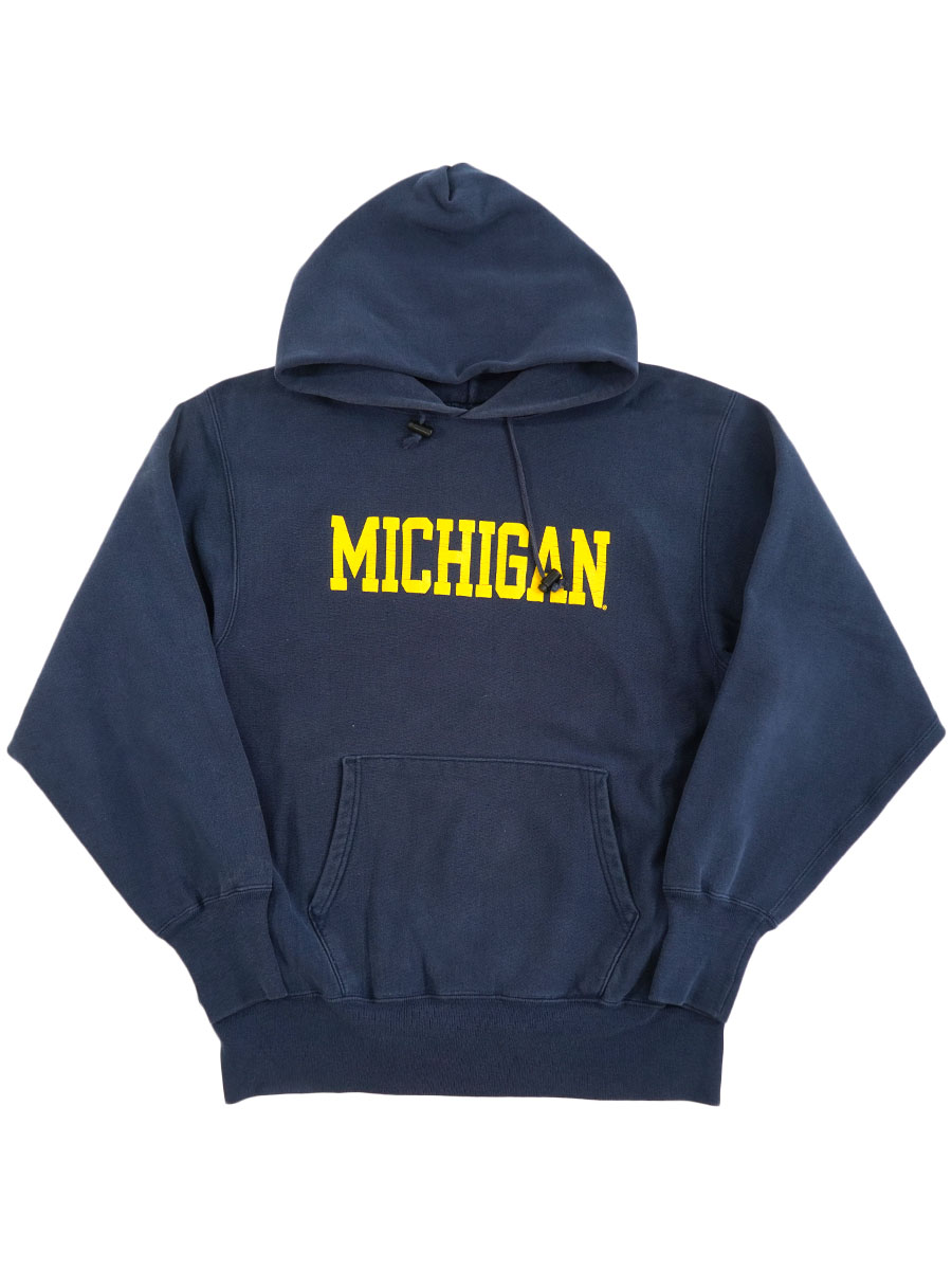 90's 刺繍タグ チャンピオンRWパーカ ''MICHIGAN'' 表記(XL) USA製