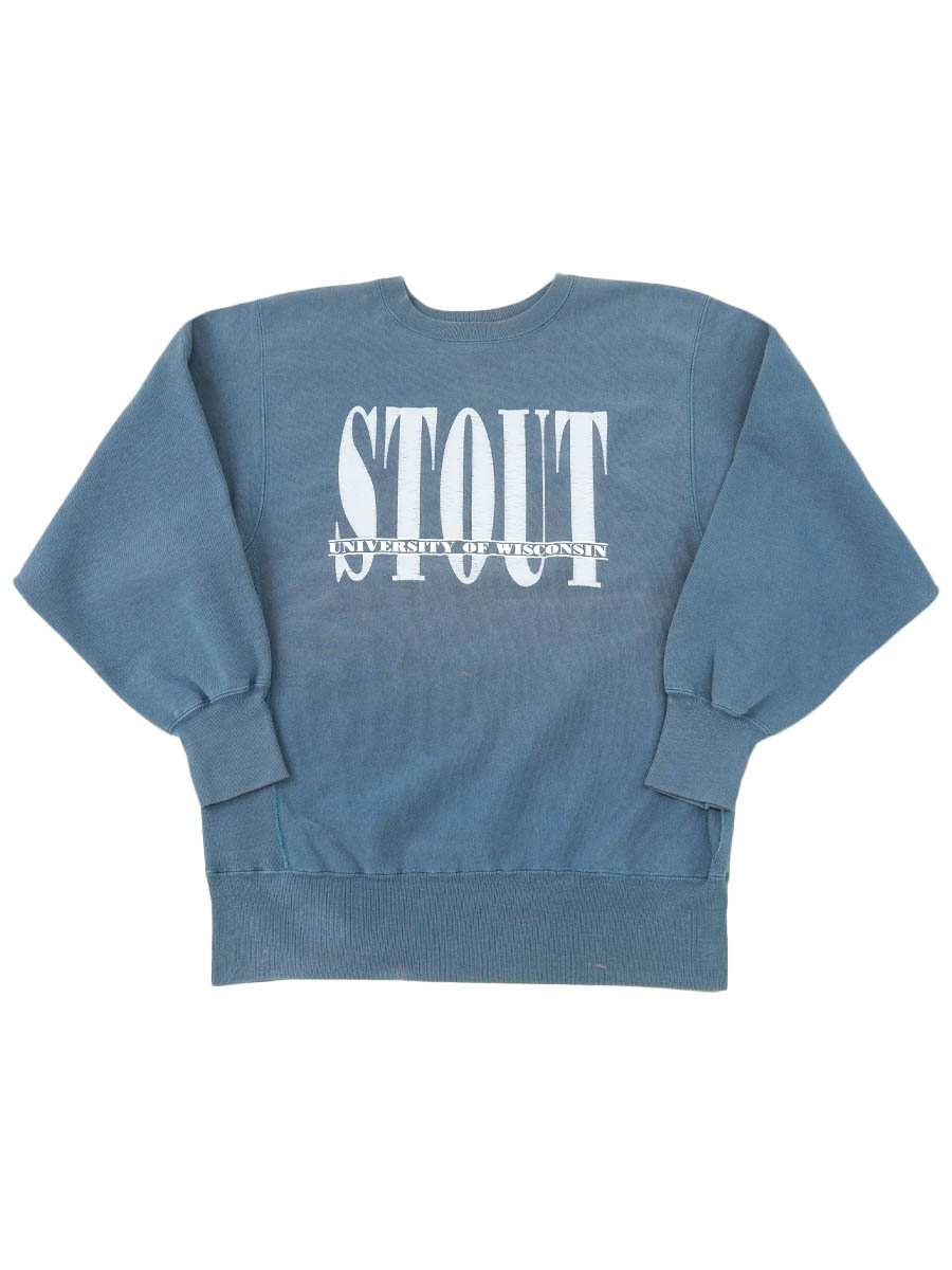 90's 刺繍タグ チャンピオンRW ''STOUT UNIVERSITY OF WISCONSIN