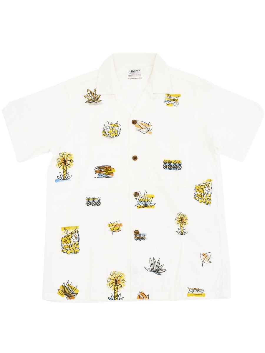 50s ARROW/アロー ループカラーシャツ　ML表記 50s USA製 arrow アロー オープンカラー シャツ レーヨン - メルカリ