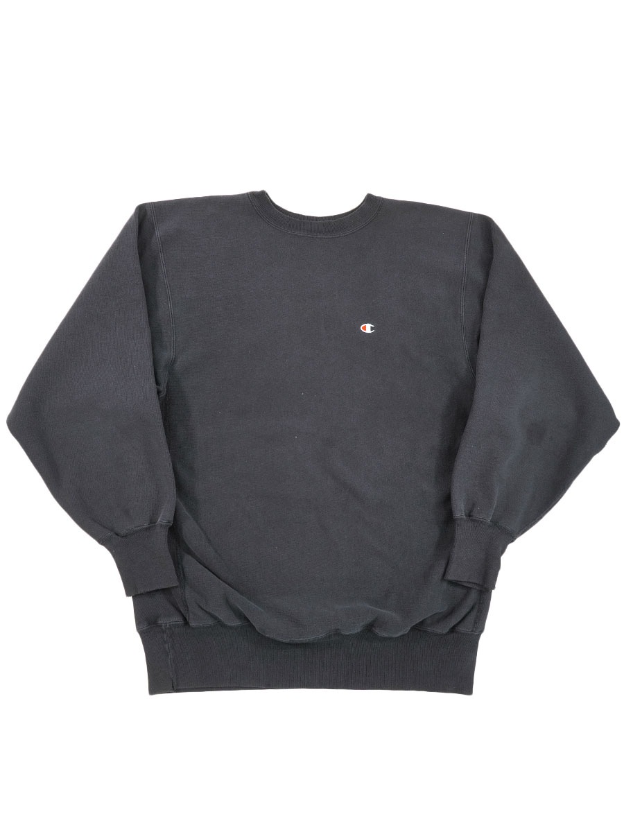 90's 刺繍タグ チャンピオンRW 無地 ブラック 表記(XXL) USA製