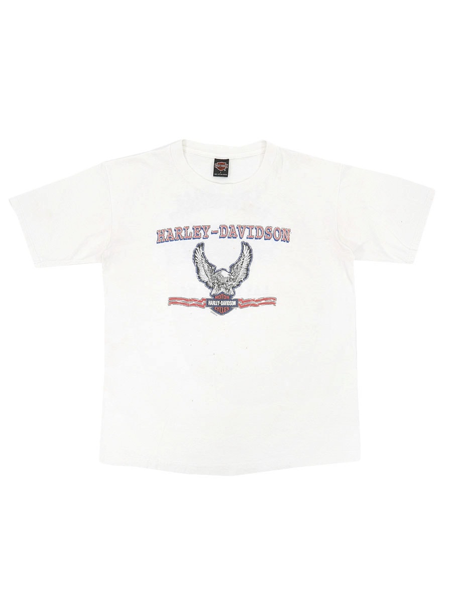 00's HARLEY-DAVISON ''LAS VEGAS'' 両面プリント Tシャツ ホワイト 表記(L) USA製