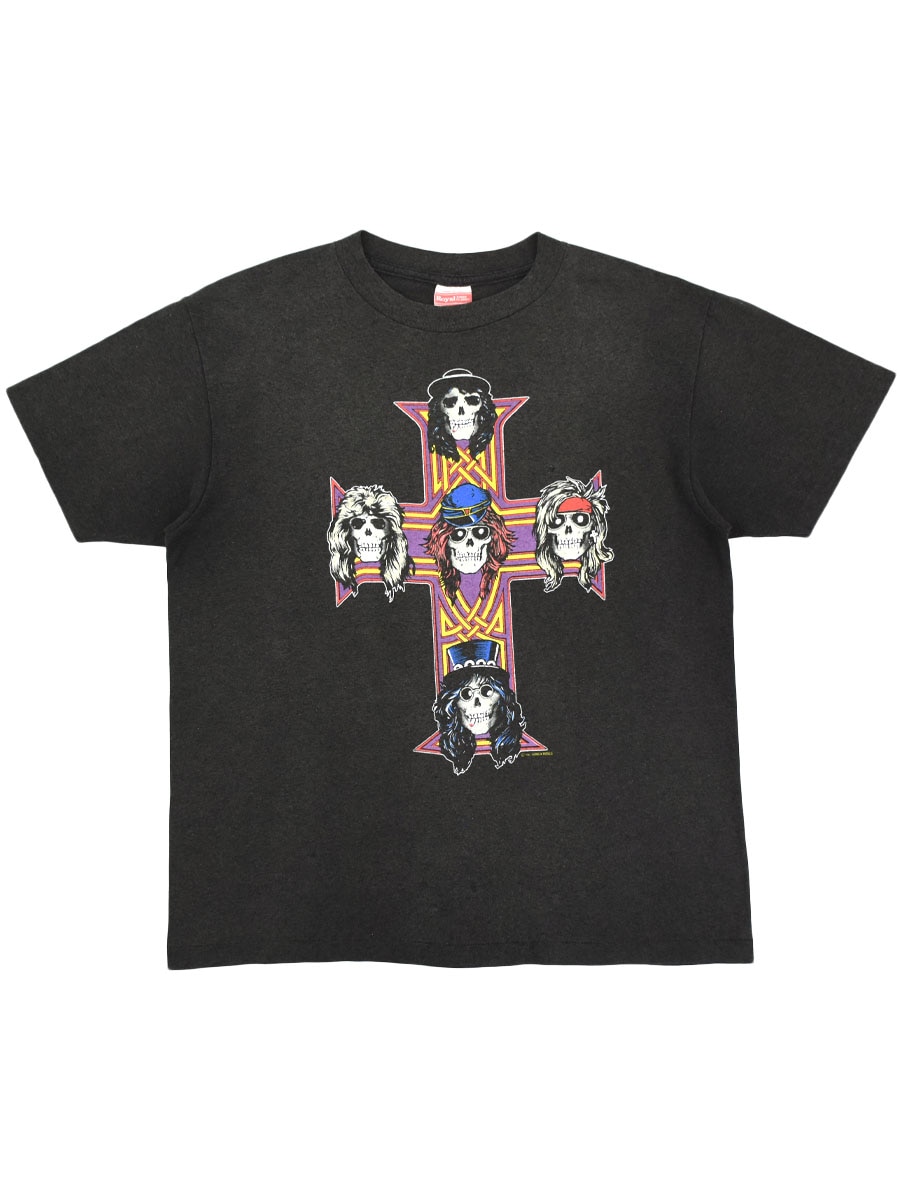 80's Royal FIRST CLASS ガンズ・アンド・ローゼズ ''APPETITE FOR DESTRUCTION'' プリントTシャツ 表記(L) USA製