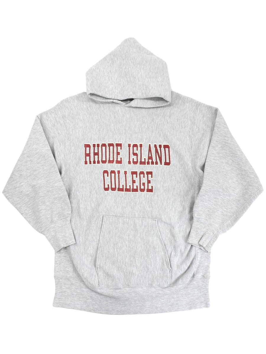90's 刺繍タグ チャンピオンRWパーカ ''RHODE ISLAND COLLEGE'' 表記(XL) USA製