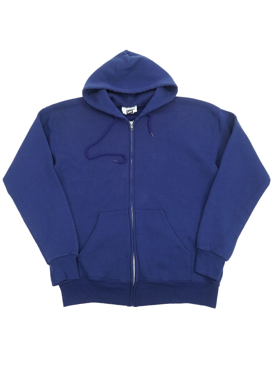 90's Lee 無地 フルジップ スウェットパーカ ネイビー 表記(L) USA製